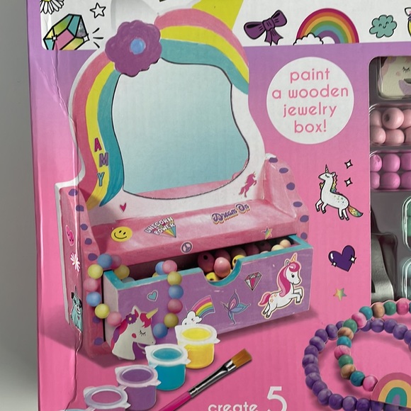 Jewelry Box DIY - Just My Style Unicorn Paint Activity Kids Accessory Craft ] 6+ - Picture 2 of 5
